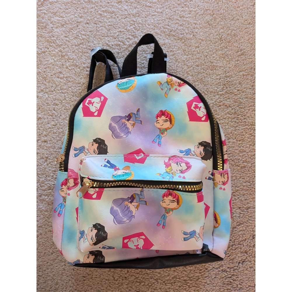 Netflix KPop Demon Hunters Mini Backpack Galaxy Chibi Print